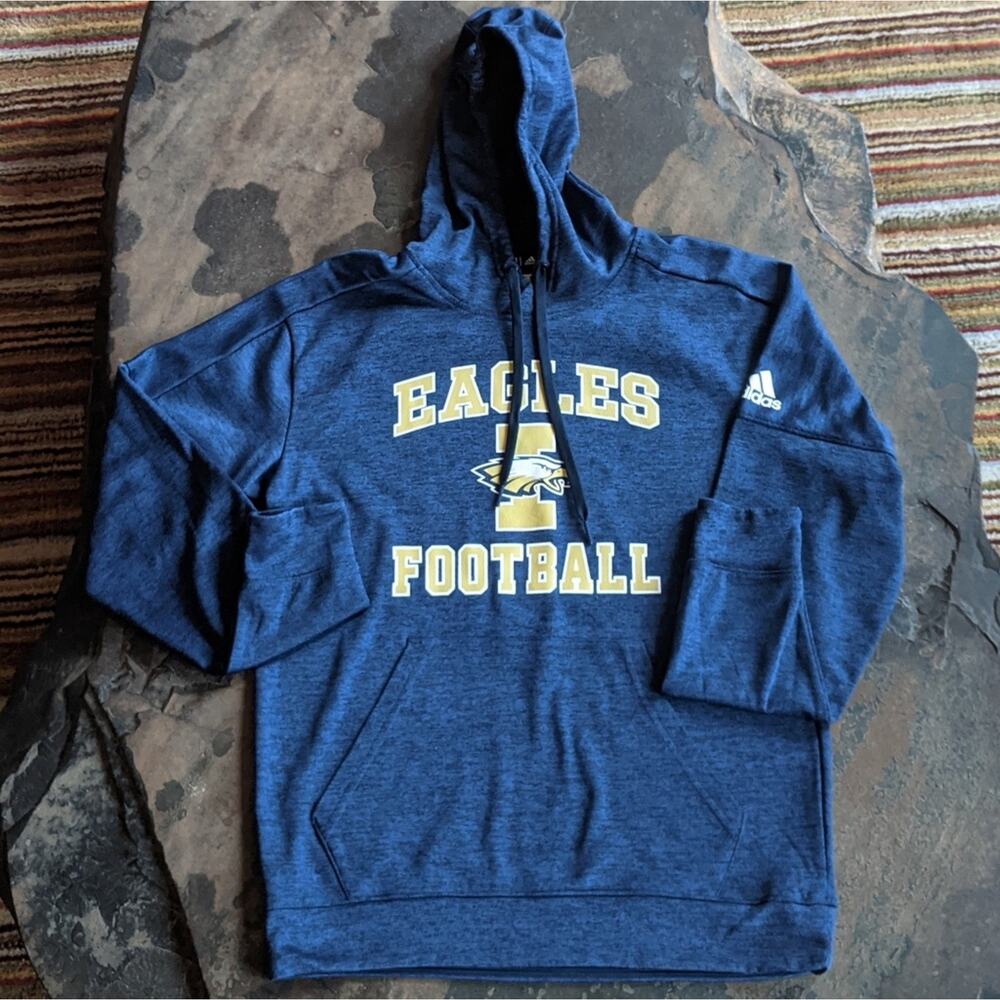 Eagles Football Adidas Blue Hoodie Sweatshirt Sz M